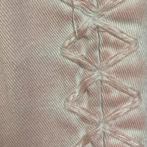 Coccara Embroidered Low  Rise Pink Jeans - Picture 7 of 8